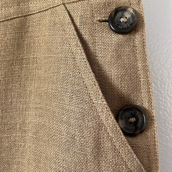 Lauren Ralph Lauren Linen Lined Skirt Size 10 - Picture 3 of 5